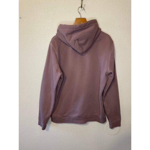 Theory Men’s Purple Pullover Essential Cozy Hoodie W/ Kangaroo Pocket Medium - Picture 3 of 11